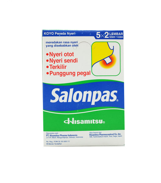 Salonpas Pain Relieving Patches 100 Pack — Genuine Hisamitsu