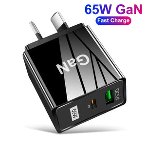 65W GaN USB-C Fast Wall Charger — AU Plug